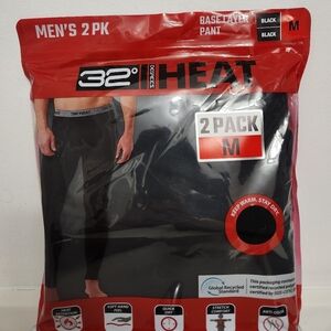 32 Degrees Men's Black Boxer Briefs 2 Pack